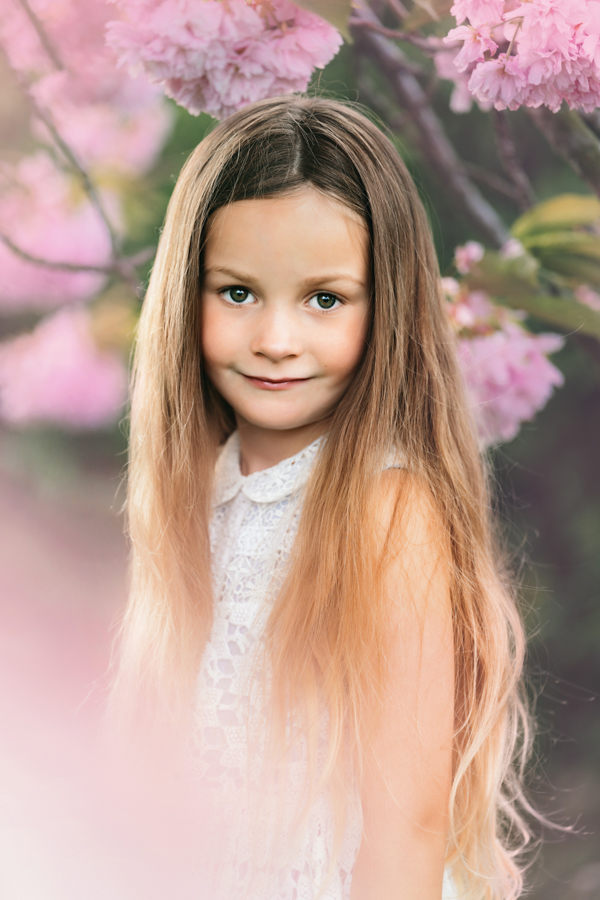 Helen Rowan Photography Chesterfield Family Photographer Outdoors Blossom Girl Portrait